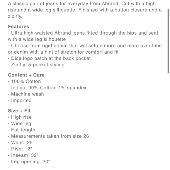 ABRAND CREAM JEANS - Picture 9 of 13